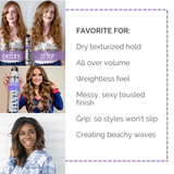 fave4 Hairspray Texture Takeover - Oomph Enhancing Texturizing Hairspray 113312