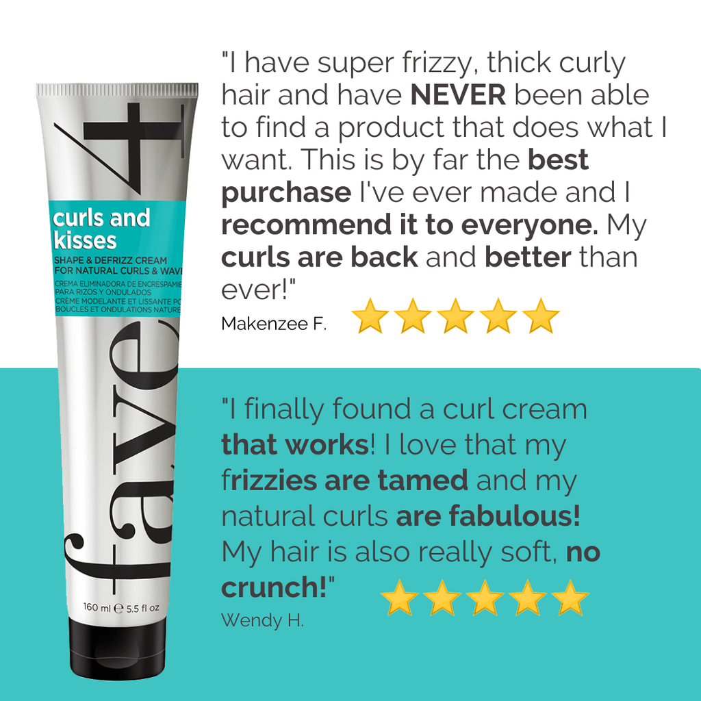 Curls and Kisses Shape Defrizz Cream for Natural Curls and