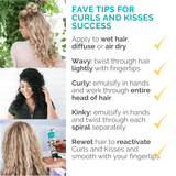 fave4 Styling Curls and Kisses - Shape & Defrizz Cream for Natural Curls and Waves 113324